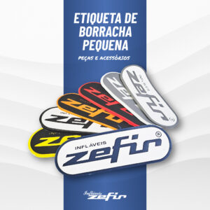 Etiqueta de Borracha Zefir Pequena